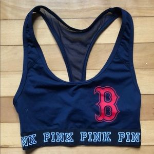 NEVER WORN, navy blue Redsox sports bra